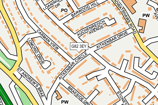 G82 3EY map - OS OpenMap – Local (Ordnance Survey)