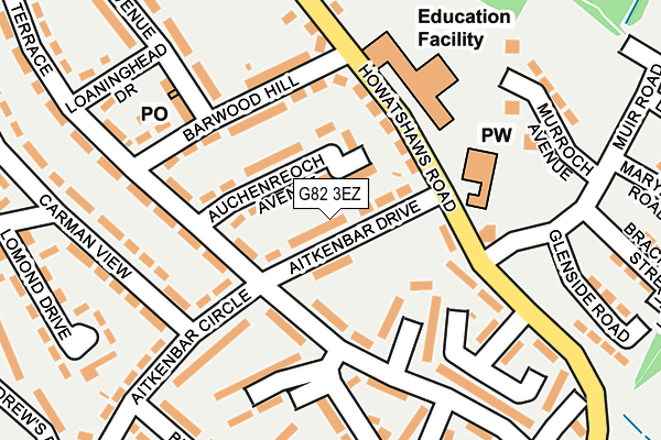 G82 3EZ map - OS OpenMap – Local (Ordnance Survey)