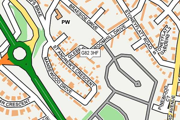 G82 3HF map - OS OpenMap – Local (Ordnance Survey)