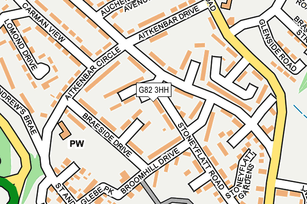 G82 3HH map - OS OpenMap – Local (Ordnance Survey)