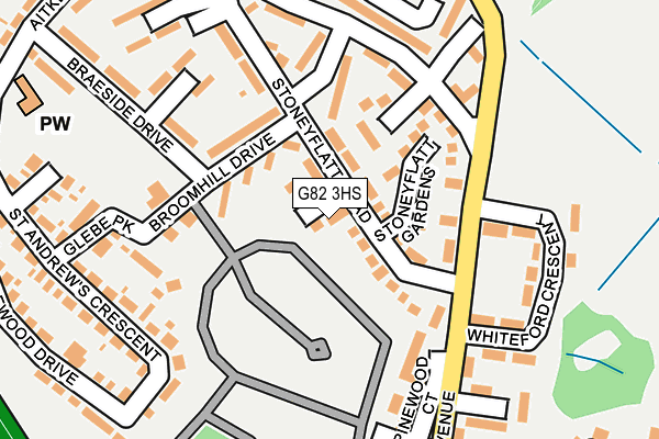G82 3HS map - OS OpenMap – Local (Ordnance Survey)