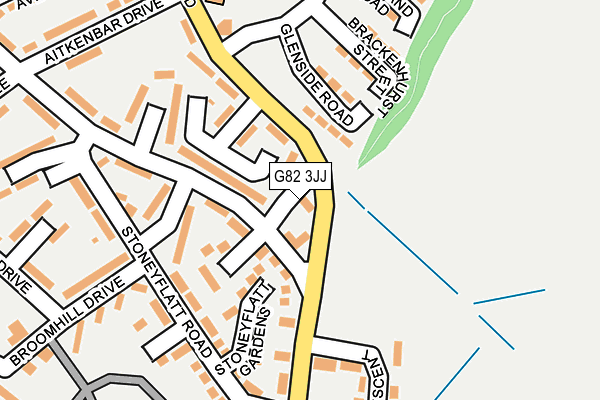 G82 3JJ map - OS OpenMap – Local (Ordnance Survey)