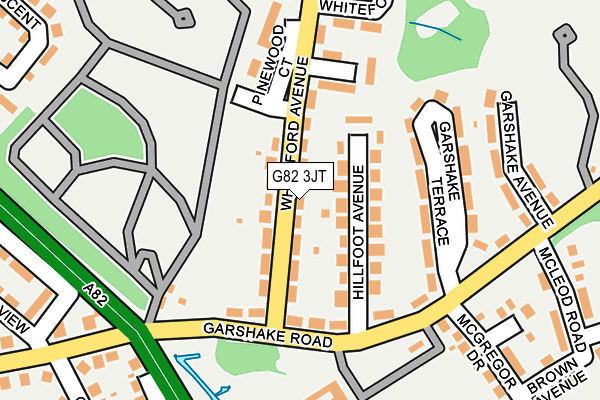 G82 3JT map - OS OpenMap – Local (Ordnance Survey)