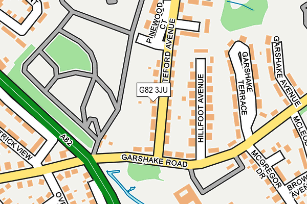 G82 3JU map - OS OpenMap – Local (Ordnance Survey)