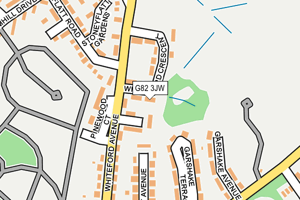 G82 3JW map - OS OpenMap – Local (Ordnance Survey)
