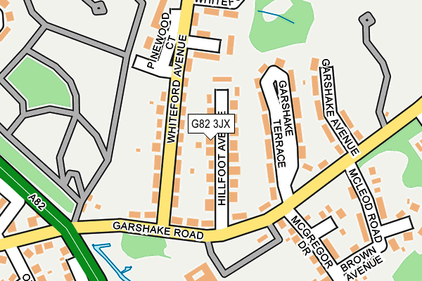 G82 3JX map - OS OpenMap – Local (Ordnance Survey)