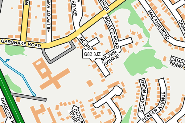 G82 3JZ map - OS OpenMap – Local (Ordnance Survey)