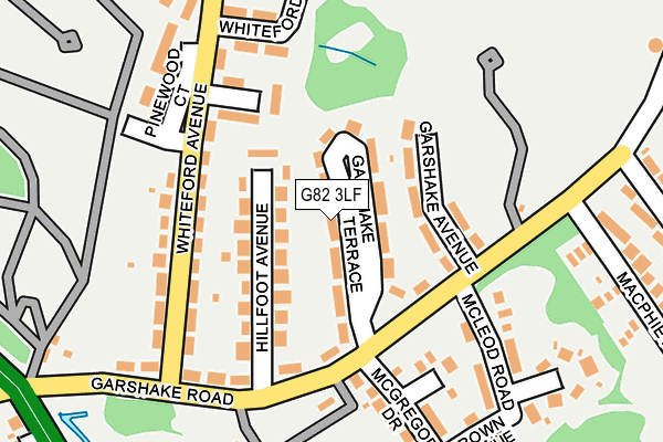 G82 3LF map - OS OpenMap – Local (Ordnance Survey)