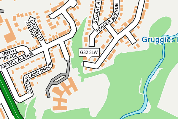 G82 3LW map - OS OpenMap – Local (Ordnance Survey)