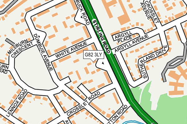 G82 3LY map - OS OpenMap – Local (Ordnance Survey)