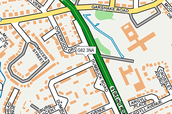 G82 3NA map - OS OpenMap – Local (Ordnance Survey)