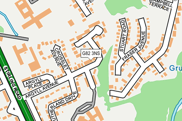 G82 3NS map - OS OpenMap – Local (Ordnance Survey)