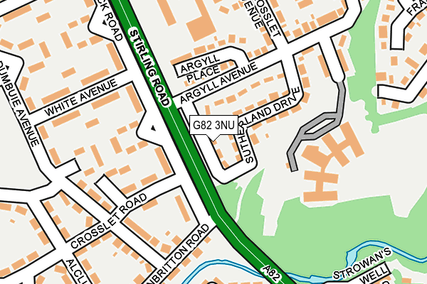 G82 3NU map - OS OpenMap – Local (Ordnance Survey)
