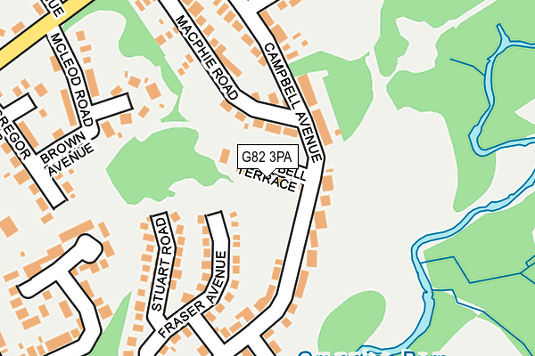 G82 3PA map - OS OpenMap – Local (Ordnance Survey)