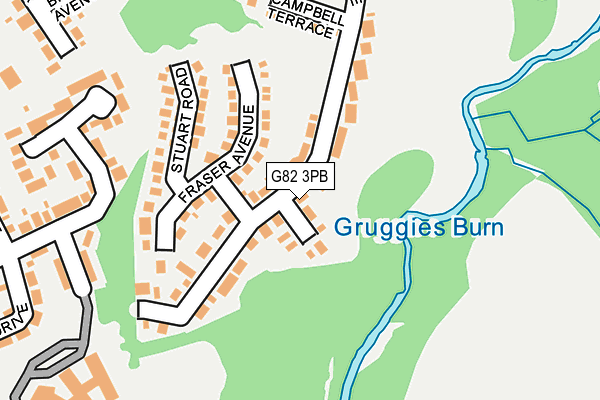 G82 3PB map - OS OpenMap – Local (Ordnance Survey)