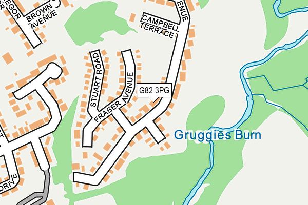 G82 3PG map - OS OpenMap – Local (Ordnance Survey)