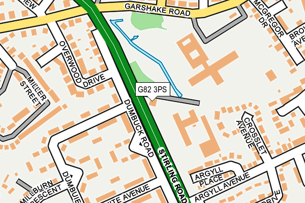G82 3PS map - OS OpenMap – Local (Ordnance Survey)