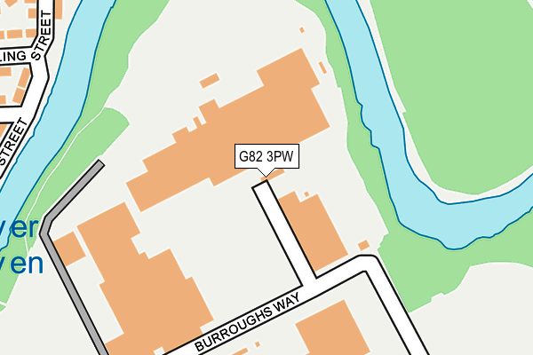 G82 3PW map - OS OpenMap – Local (Ordnance Survey)