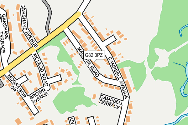 G82 3PZ map - OS OpenMap – Local (Ordnance Survey)