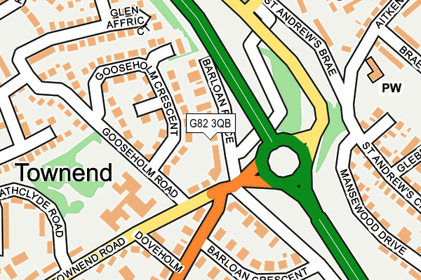 G82 3QB map - OS OpenMap – Local (Ordnance Survey)