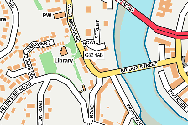 G82 4AB map - OS OpenMap – Local (Ordnance Survey)