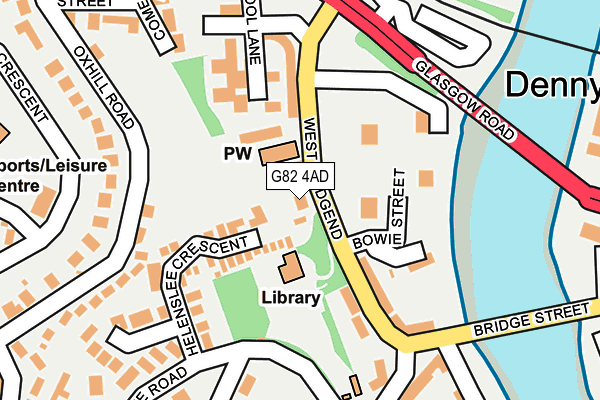 G82 4AD map - OS OpenMap – Local (Ordnance Survey)