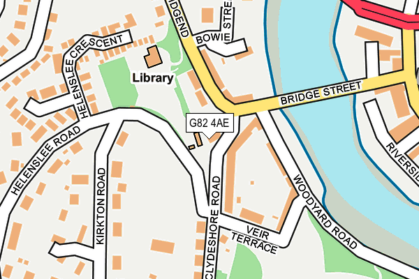 G82 4AE map - OS OpenMap – Local (Ordnance Survey)