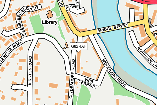 G82 4AF map - OS OpenMap – Local (Ordnance Survey)
