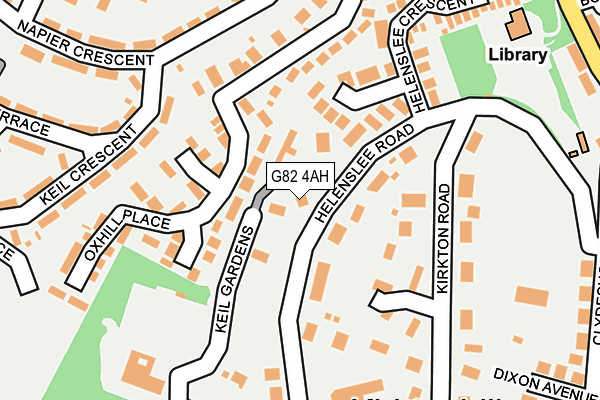 G82 4AH map - OS OpenMap – Local (Ordnance Survey)