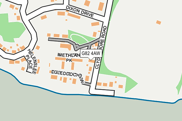 G82 4AW map - OS OpenMap – Local (Ordnance Survey)
