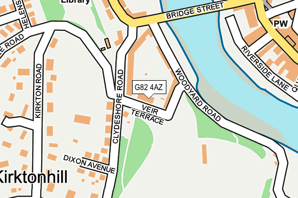 G82 4AZ map - OS OpenMap – Local (Ordnance Survey)