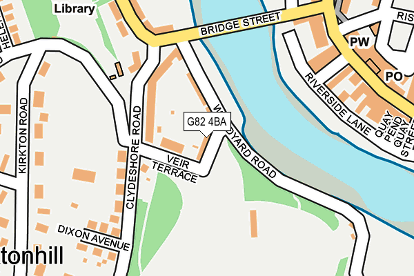 G82 4BA map - OS OpenMap – Local (Ordnance Survey)