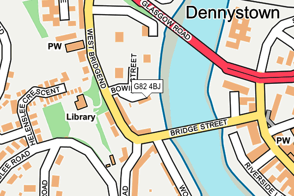 G82 4BJ map - OS OpenMap – Local (Ordnance Survey)