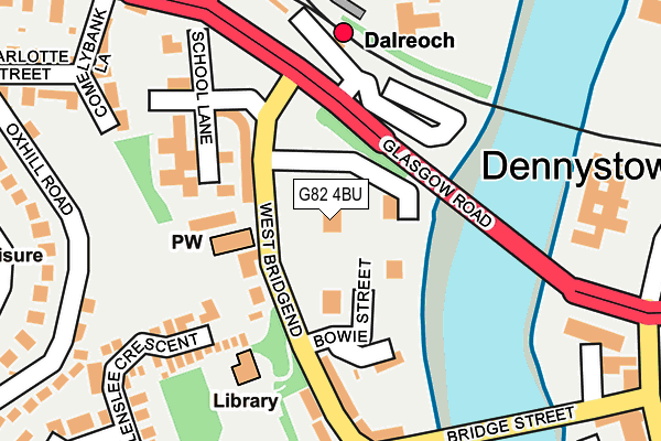 G82 4BU map - OS OpenMap – Local (Ordnance Survey)