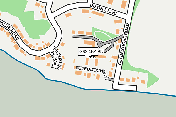 G82 4BZ map - OS OpenMap – Local (Ordnance Survey)