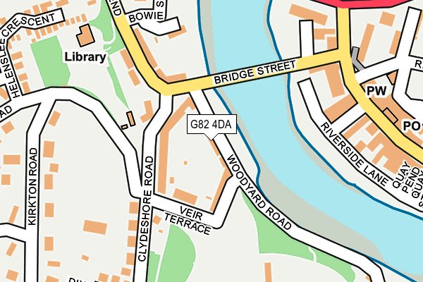 G82 4DA map - OS OpenMap – Local (Ordnance Survey)