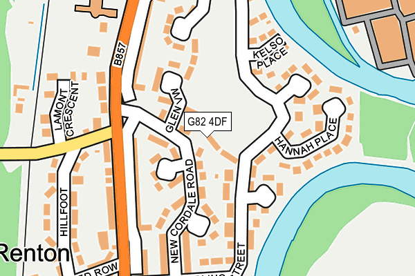 G82 4DF map - OS OpenMap – Local (Ordnance Survey)