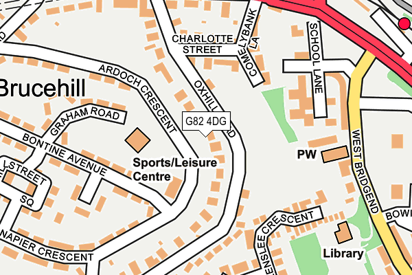 G82 4DG map - OS OpenMap – Local (Ordnance Survey)