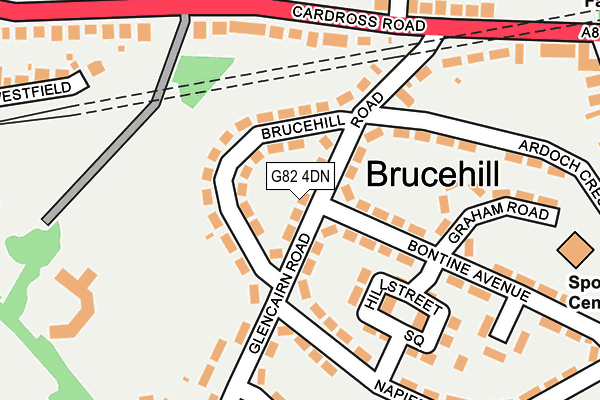 G82 4DN map - OS OpenMap – Local (Ordnance Survey)