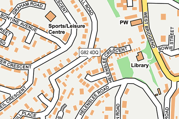 G82 4DQ map - OS OpenMap – Local (Ordnance Survey)
