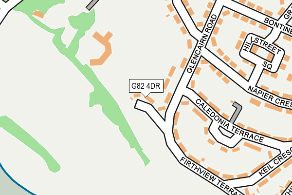 G82 4DR map - OS OpenMap – Local (Ordnance Survey)