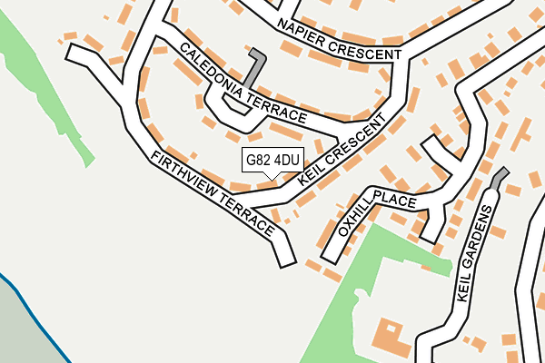 G82 4DU map - OS OpenMap – Local (Ordnance Survey)