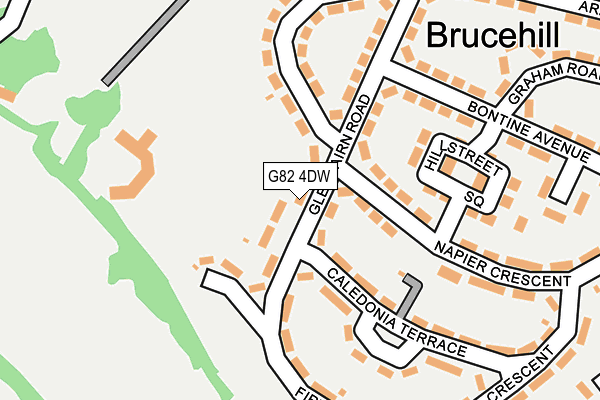 G82 4DW map - OS OpenMap – Local (Ordnance Survey)