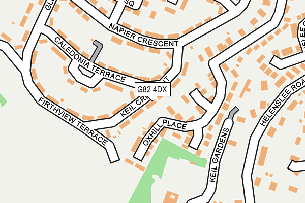 G82 4DX map - OS OpenMap – Local (Ordnance Survey)