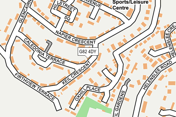 G82 4DY map - OS OpenMap – Local (Ordnance Survey)