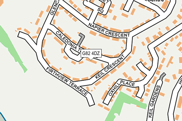 G82 4DZ map - OS OpenMap – Local (Ordnance Survey)