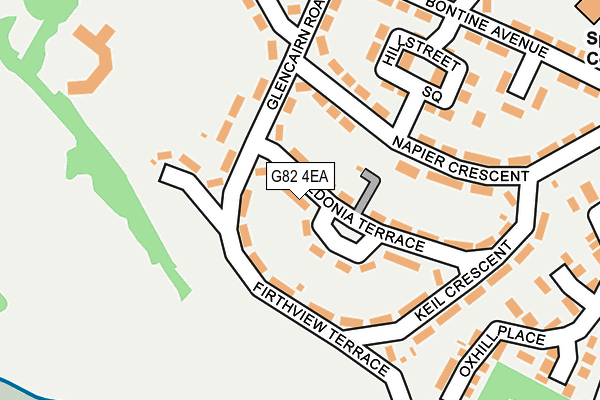 G82 4EA map - OS OpenMap – Local (Ordnance Survey)