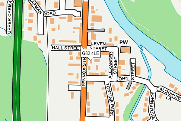 G82 4LE map - OS OpenMap – Local (Ordnance Survey)