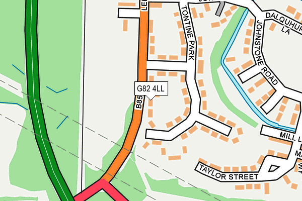 G82 4LL map - OS OpenMap – Local (Ordnance Survey)