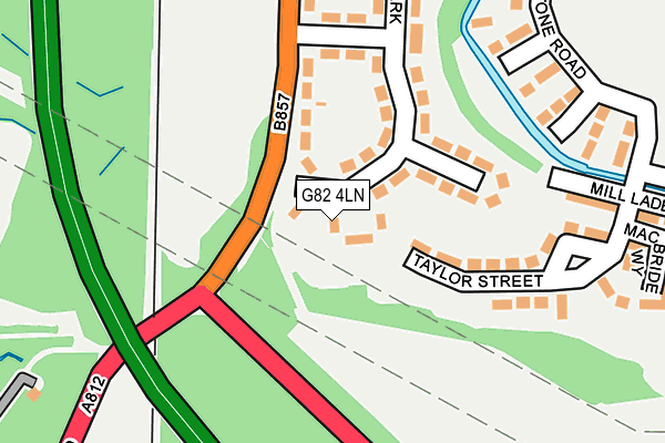 G82 4LN map - OS OpenMap – Local (Ordnance Survey)